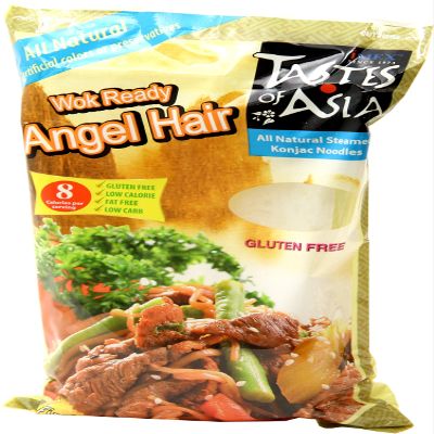 Tastes Of Asia Angel Hair Konjac Pasta, Vegan, 8.8 Ounces (Pack Of 6)