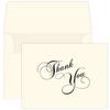 Cream Thank You Note Cards & Envelopes - 25 Sets - 5" x 7" - Perfect for Your Wedding, Baby Shower, Business, Graduation, Bridal Shower, Birthday, Engagement, Etc. - This is not a fold Over Card view 1
