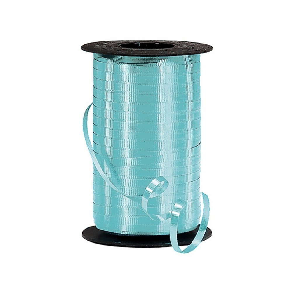Aqua Blue Curling Ribbon - 3/8in. x 250 Yds