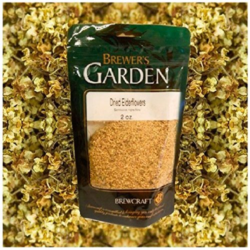 Dried ELDERFLOWERS 2oz Brewers Garden for Wine Jelly Cough Syrup Flavoring Moonshine