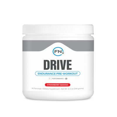 Fenix Nutrition | Drive Endurance Pre-Workout: Energy, Strength & Endurance Support with Creatine, Nitric Oxide Boost, Beta Alanine, L-Citrulline & More | No Crash, Quick Recovery | Strawberry Banana