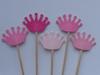 Small Mixed Pink Crown Cupcake Toppers - Party Picks - Food Picks - Princess Party (Set of 24) view 2