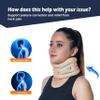 Wonder Care Neck Brace for Sleeping Cervical Collar Adjustable Neck Support Brace Relief Cervical Spine Pressure Ideal for Travel, Office Workers & Neck Injury Recovery, Small view 3