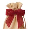 12ea - 7/8" Red Jute Pre-Tied Bow Width 3" view 1
