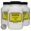 Activated Charcoal [C] 100% ACS Grade Fine Powder 12 Oz in Three Space-Saver Bottles view 1