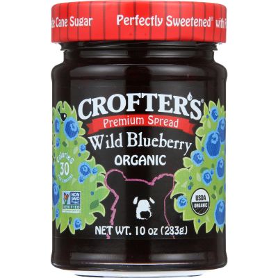 Crofters, Organic Wild Blueberry Premium Spread, 10 Ounce