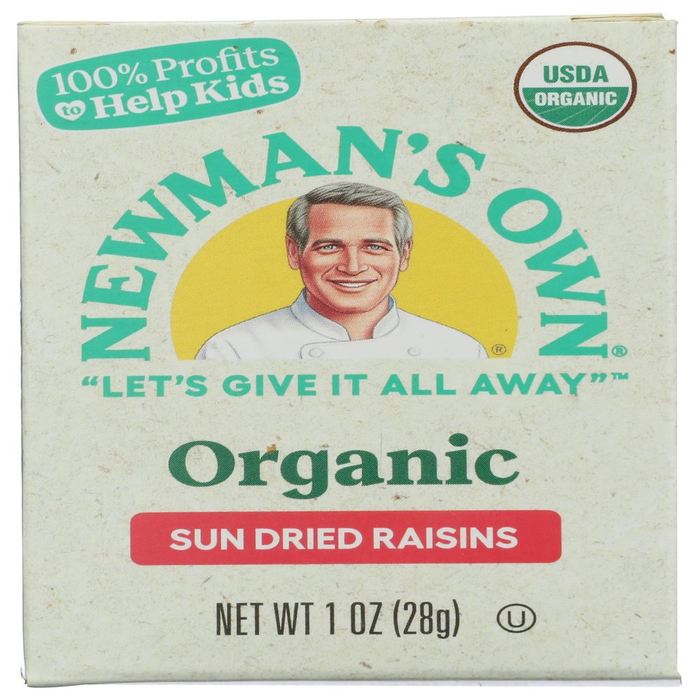 Newman's Own Organics Raisins, 1-Ounce Boxes (Pack of 6)