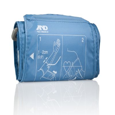 A & D Medical Large Cuff Arm Reusable Blood Pressure Cuff UA-291 Blue 1 Each