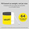 CON-CRET Creatine HCl Powder | Muscle, Cognitive, Cellular Energy Support | No Bloating or Cramps | USA Made & NSF Certified | Unflavored (64 Serving) view 4