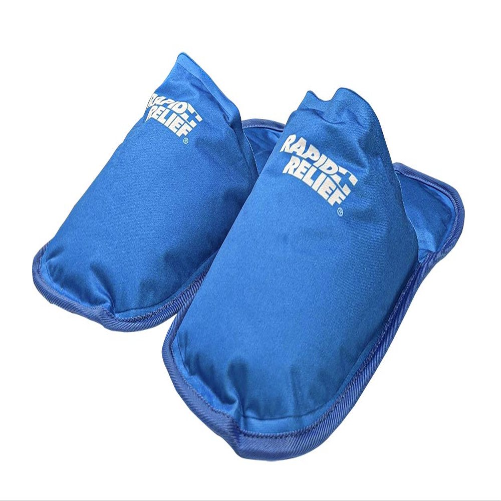 Rapid Relief Hot and Cold Therapy Slippers for Swollen and Painful Feet - Fast and Effective relief for Neuropathy, Chemotherapy, and Diabetes Foot Pain Relief, Swollen Feet Remedy