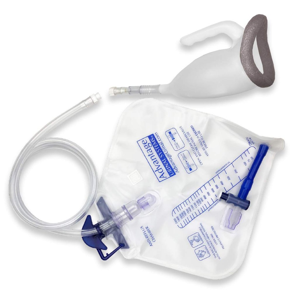 Reusable Portable Close FIT Comfort Male Advantage Urinal System with Spill Proof Collection Bag