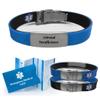"ADRENAL INSUFFICIENCY" Sport/Slim Reversible Medical Alert ID Bracelet for Men and Women view 1