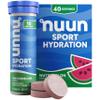 Nuun Sport Electrolyte Tablets with Magnesium, Calcium, Potassium, Chloride & Sodium, Gluten Free & Vegan, Watermelon, 4 Pack (40 Servings Total) view 1