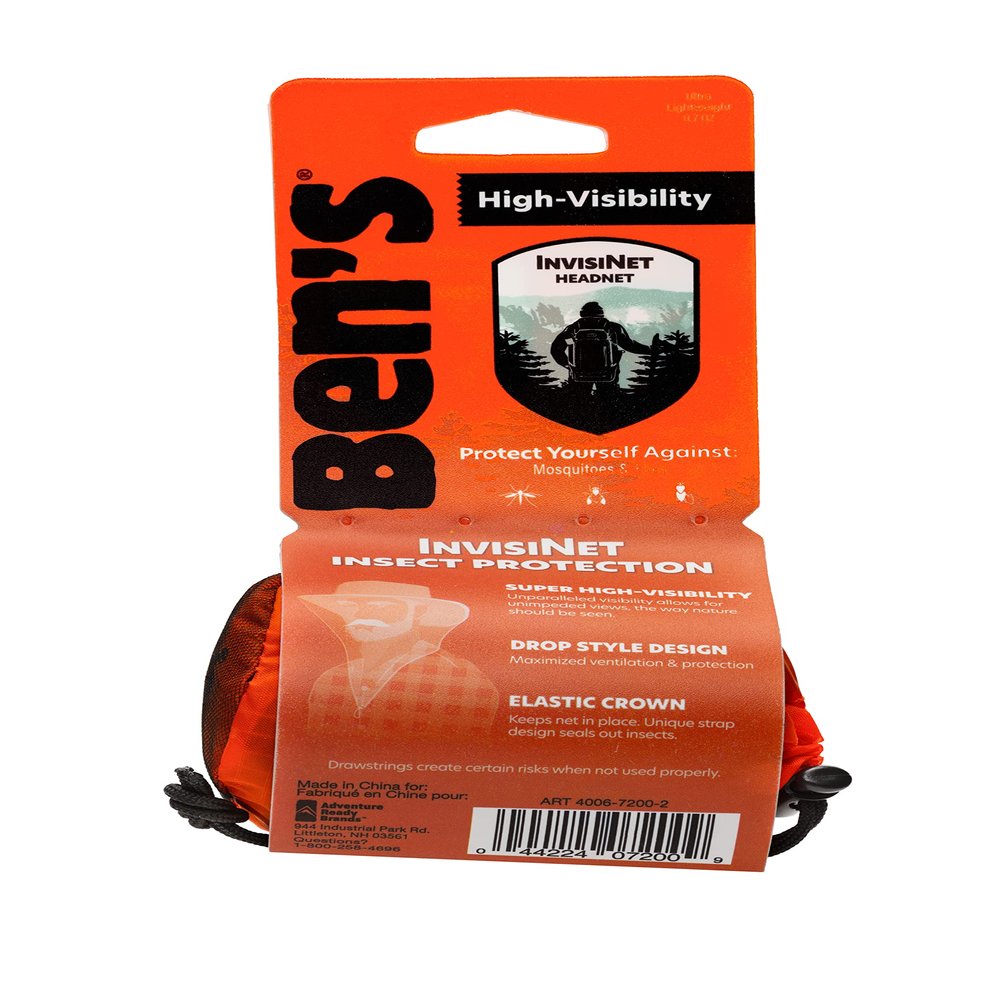 Adventure Medical Kits InvisiNet High Visibility Mosquito, Tick and Insect Head Net, 0.7 oz., Black (0006-7200)