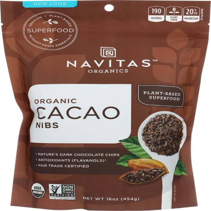 Navitas Naturals Organic Raw Cacao Nibs, 16-Ounce Pouches (Pack of 2) Sold By HERO24HOUR Thank You