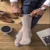 Gentle Grip - 6 Pair Pack Men's Loose Non Binding Diabetic Socks for Poor Circulation (Brown) 7-12 view 3