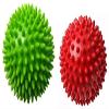 Therapist's Choice Pack of 2 Spiky Massage Balls, Hard & Soft Combo, Stress Reflexology, Porcupine Sensory Ball Set view 1