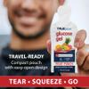 TRUEplus Glucose Gel Pouch, Fruit Punch Flavor, 15g Fast-Acting Carbohydrates Per Serving, Fat Free, Gluten Free, Raise Low Blood Sugar and Boost Energy, 6 Pack view 4