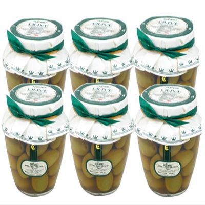 Bella di Cerignola Olives by DeCarlo (Case of 6 - 580 Gram Jars)