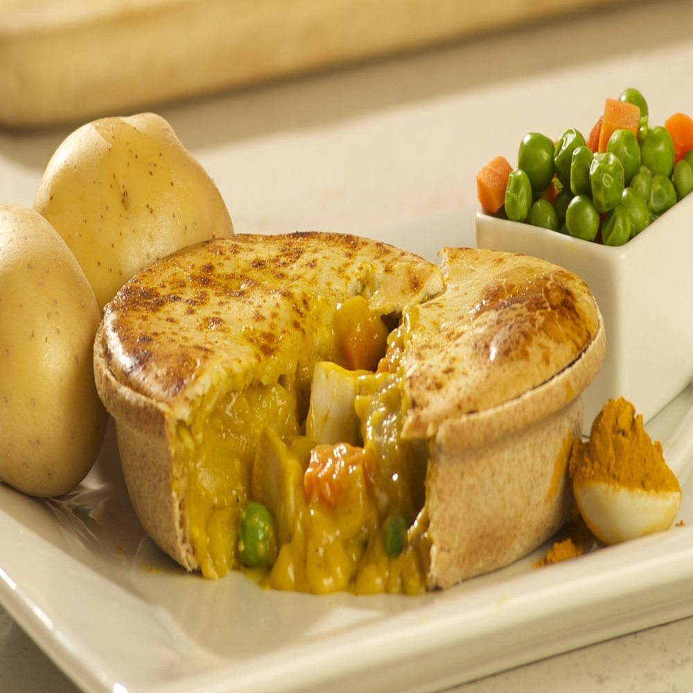 All Natural New Zealand Style Chicken Curry Meat Pies - 1 Dozen