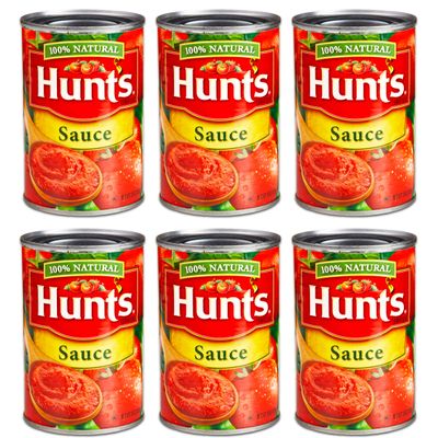 Hunt's 100% Natural Tomato Sauce, 15 Ounce - 6 Pack