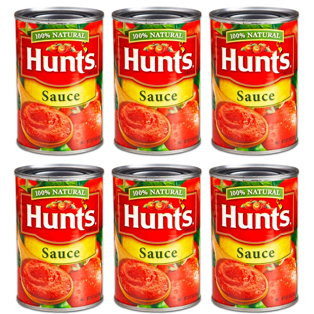 Hunt's 100% Natural Tomato Sauce, 15 Ounce - 6 Pack