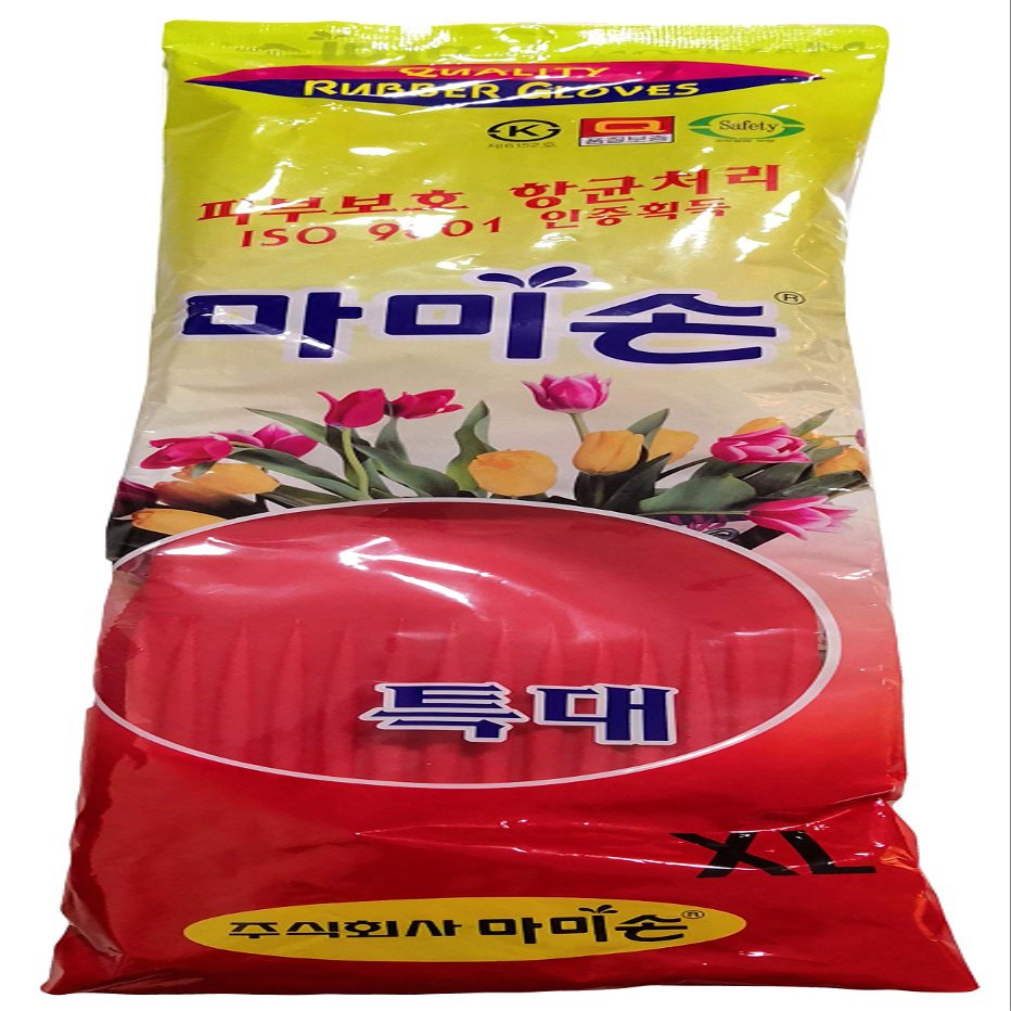 Korean Mamison Quality Long Rubber Latex Gloves Dish Washing Gloves