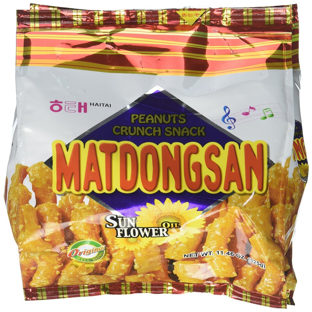 Haitai Matdongsan Peanut Crunch Snack, 11.46 Ounce