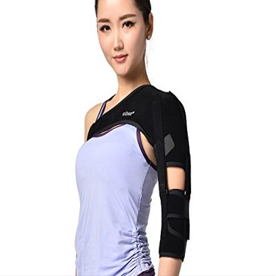 airgoesin Shoulder Brace Support Arm Sling for Stroke Hemiplegia Subluxation Recovery, Left Shoulder