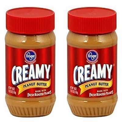 Kroger Creamy Peanut Butter 16 OZ (Pack of 2)