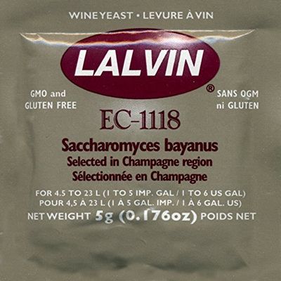 Lalvin EC-1118 Wine Yeast, 5 grams by Lalvin
