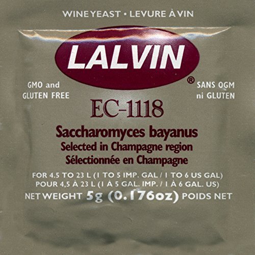 Lalvin EC-1118 Wine Yeast, 5 grams by Lalvin