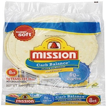 Mission, Flour Tortilla - Low Carb -Soft Taco, 8 ct, 12 oz by Mission
