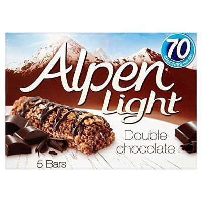 Alpen Light Bars Double Chocolate (5x19g) by Alpen