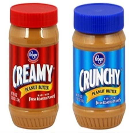 Kroger Creamy & Crunchy Peanut Butter 16 Oz Duo