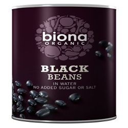 Biona Organic Black Beans in Water 400g - Pack of 6
