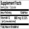 B-12 Vitamin 5000mcg ~ 200 Capsules - No Additives ~ Naturetition Supplements view 2