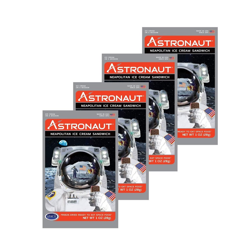 Edu-Sci Ltd Astronaut Food Neapolitan Ice Cream 4 Pack By