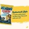 Beanitos Bean Chips - Restaurant Style Sea Salt - (6 Pack) 5 oz Family Size Bag - White Bean Tortilla Chips - Vegan Snack with Good Source of Plant Protein and Fiber view 3