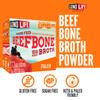 LonoLife Beef Bone Broth Powder Mix | Grass-Fed, 10g Protein | Collagen-Rich, Keto & Paleo Friendly | Natural Ingredients | 10 Single-Serve Cups view 4