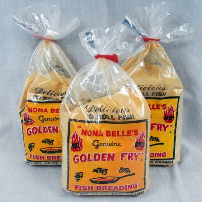 Nona Belles Genuine Golden Fry HOT Fish Breading Lot of 3 Bags Spicy Version
