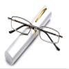 Pocket Readers Ultra Compact Reading Glasses Aluminum Tube Reader Silver +1.00 view 1