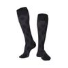 TOUCH Compression Socks for Men, 15-20 mmHg, Argyle, Cotton, 1 Pair, Black, Medium