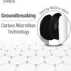 CarbonKlean Peeps Eyeglass Lens Cleaner - Efficient and Durable Carbon Microfiber Technology - Exclusively Used by NASA - 500 Uses (Injected Black) view 2