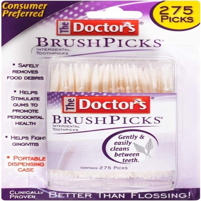The Doctor's Brushpicks 275 Each - 4 Pack = 1100 Brushpicks Improvement in Your Oral Health.