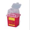 BD Medical 305487 Nestable Sharps Collector, Natural Top with Dual Access, 9" x 4.5" x 4" Size, Red, Pack of 36 view 1