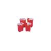 BD Medical 305601 Sharps Collector, Clear Hinged Top, Gasketed, X-Large, 9 gals Capacity, Red, Pack of 8 view 1