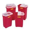 BD Medical 305666 Sharps Collector, Clear Slide Top, Gasketed, X-Large, 19 gals Capacity, Red, Pack of 5 view 1