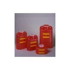 BD Medical Systems 305491 Multi-Use Sharps Collector, One-Piece, 5 gal Capacity, 18" x 7.5" x 10.5" Size, Red (Pack of 8)