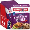 Bumble Bee Spicy Thai Chili Seasoned Tuna, 2.5 oz Pouches (Pack of 12) - Ready to Eat - Wild Caught Tuna Packet - 15g Protein per Serving - PERFECT, PORTABLE, GOODNESS view 1